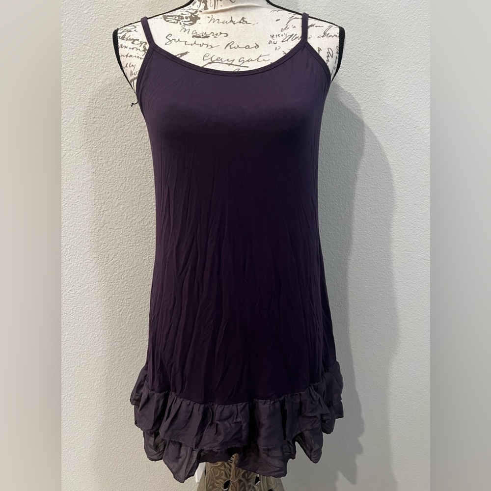 Soft Surroundings Double Ruffle Dress Medium